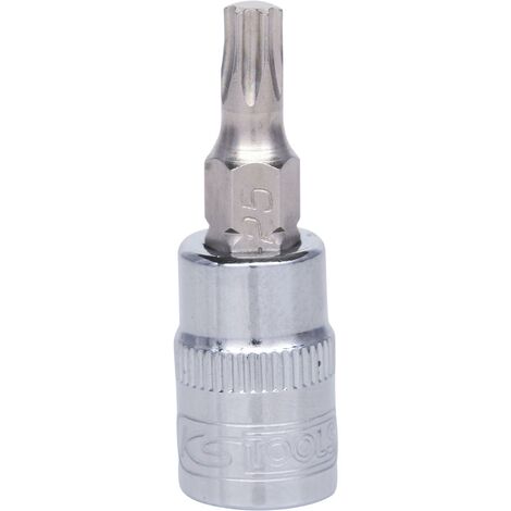 Llave De Vaso KS Tools 918.3860 3/8 - Multidentado (XZN), Cromada, Con Adaptador M10