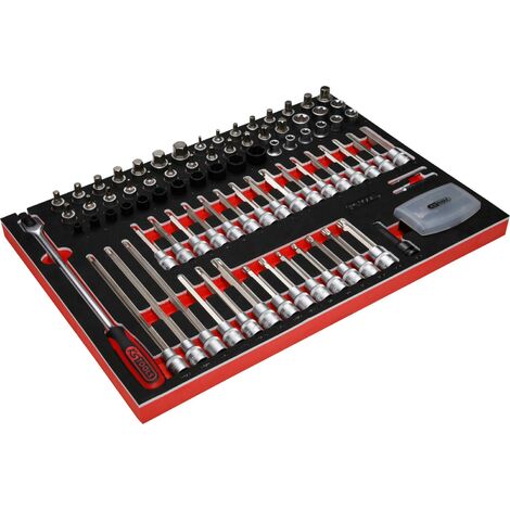 Juego De 4 Llaves De Boca KS TOOLS - Sistema De Inserto 1/3, Perfil FlankTraction, 24-32mm