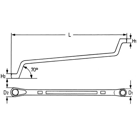BAHCO Chiave Doppia A Tubo Curva 10-13 Mm – Utensile Manuale Di Alta Qualità – Prodotto Snapa Europe