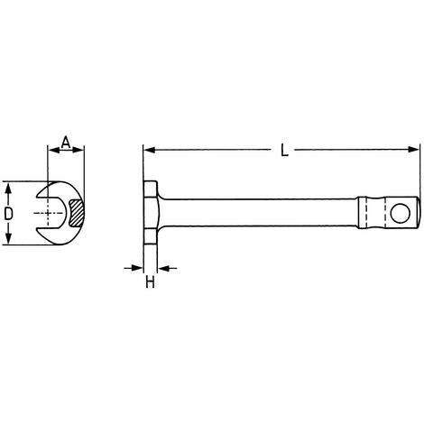 Clé à Fourche Fixe Stahlwille 14x18 Mm - 731A/40 1, Outil à Embout Amovible - 10