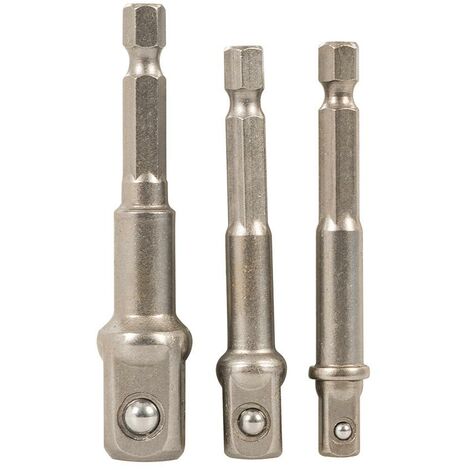 Adaptadores para llaves de vaso, 3 pzas 1/4", 3/8" y 1/2"