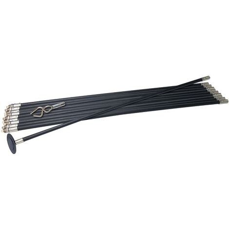 Juego de varillas de drenaje Lock Rod, 12 pzas Juego de varillas de drenaje, 12 pzas