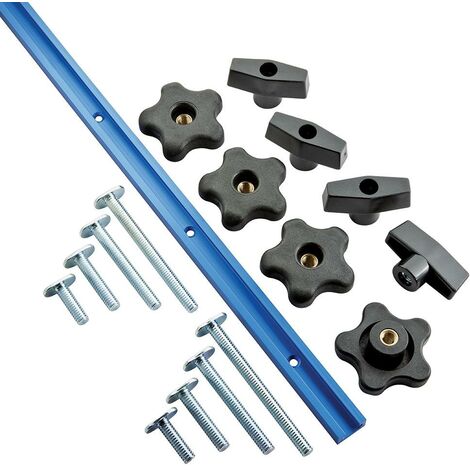 Carril guía universal y accesorios, 17 pzas 1.219 mm (4')