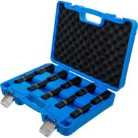 Juego De 11 Llaves De Impacto 1/2'' - Métricas 10-24 Mm, Acero Cromo Vanadio, Con Extensión Y Maletín