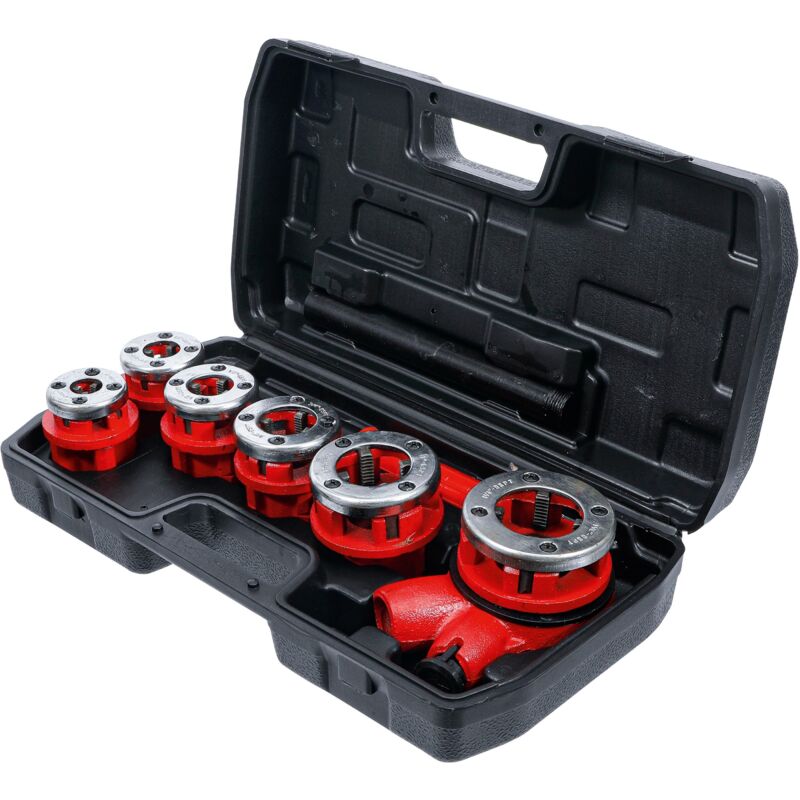 SET TESTINA STAMPO Filettatura Per Tubi Filettatura A Cricchetto Custodia Utensili Portatile