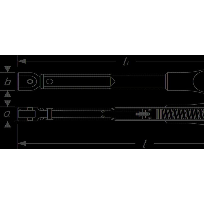 HAZET Chiave dinamometrica 6391-25 ∙ Coppia di serraggio min-max: 2 – 25 Nm  ∙ Tolleranza: 2% ∙ Attacco quadro ad innesto 9 x 12 mm ∙ 183 mm