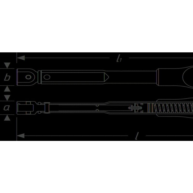 605E - Chiavi dinamometriche a scatto con cricchetto reversibile per  serraggi destrorsi e sinistrorsi precisione di serraggio ± 6% BETA UTENSILI