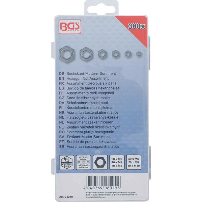 Dadi A T 1/4-20 In Acciaio Inox Serie 300 – Confezione Da 4 Punte – Ideali Per Fissaggi