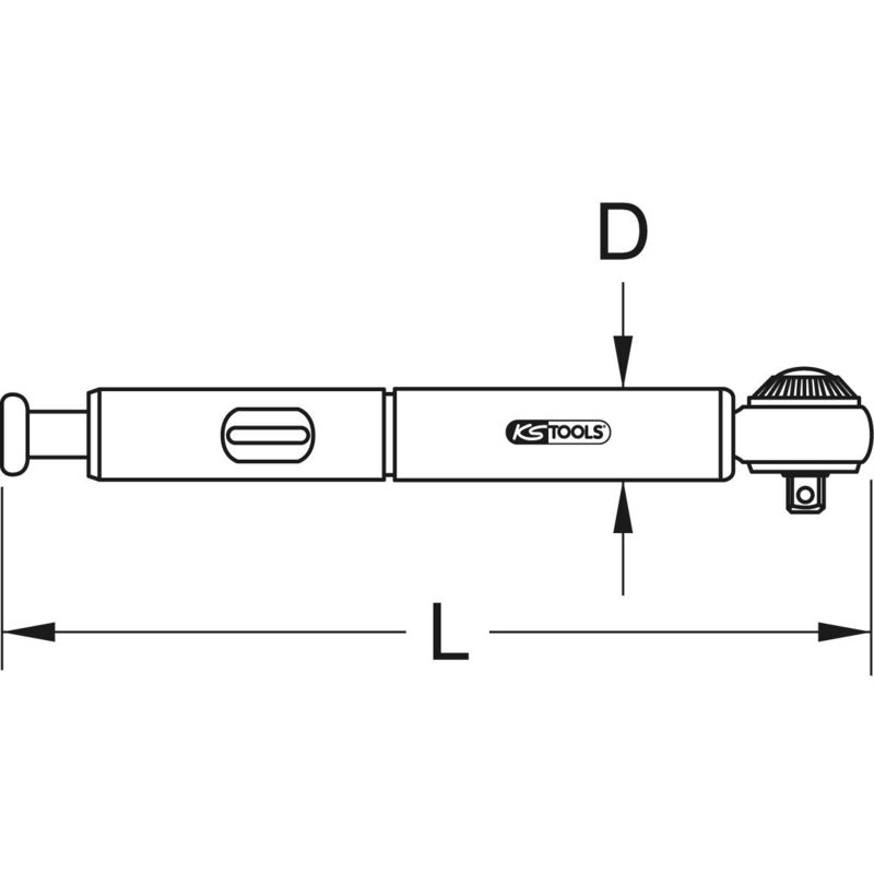Chiave dinamometrica ERGOTORQUE®precision con testa a cricco reversibile –  KS Tools: 1/4