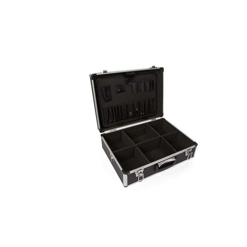 Perel TOOL CASE WITH ALUMINIUM FRAME - 455 x 330 x 152 mm - 22,8 L - BLACK