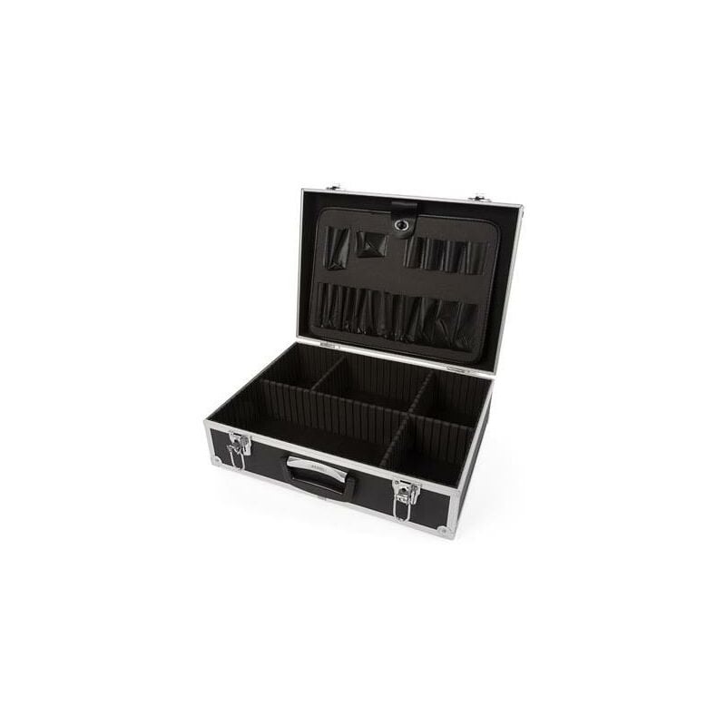 Perel TOOL CASE WITH ALUMINIUM FRAME - 455 x 330 x 152 mm - 22,8 L - BLACK