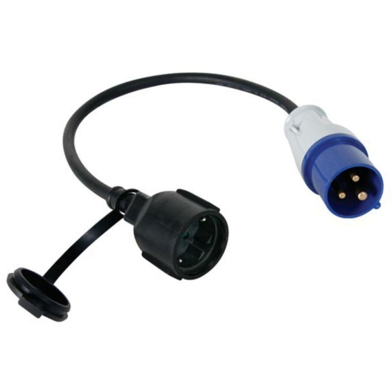 Adattatore Spina CEE To Schuko FELETEC - 35 Cm, IP44, 16A 3500W, Per Camper - Foto 3