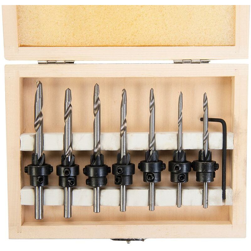 Punta Forstner 45mm Con Guida - Trapano Per Legno Con Codolo Esagonale - Foto 6