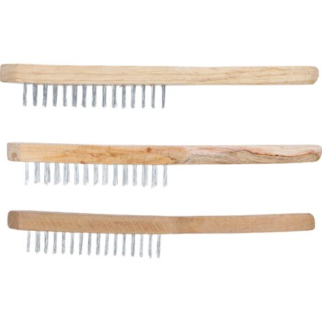 2 Spazzole In Legno Per Pulizia Abiti, Tappeti E Mobili | Setole Morbide Ad Alta Densità | Manico In Legno Con Foro Per Appendere | 32,5 Cm - 2