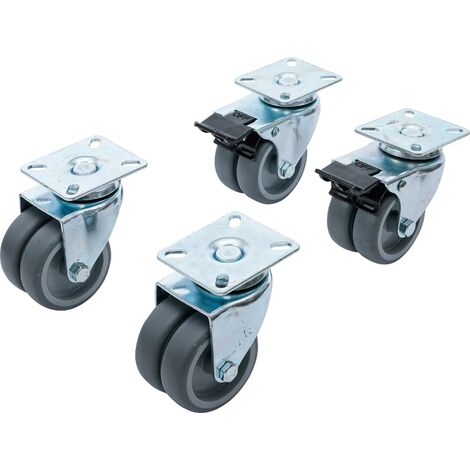 Avete bisogno di una ruota per mobili con piastra superiore - 100 mm - 90 kg? Ordinate