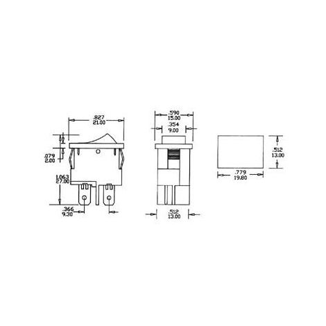 Switch Illuminato Snap-in Interruttore Bilanciere Verde Illuminato - 2 Poli, 16A 250V, Montaggio Snap-in 30x22 Mm Interruttore 250V AC - Foto 7