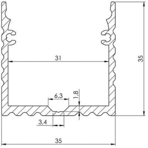 Profilo Piatto 2 M 25x2 Mm Alluminio Naturale Acquista Da OBI - Foto 2