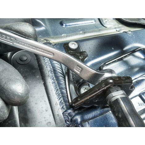 Chiave A Dado Svasato Doppia Estremit&agrave; - 22x24mm, Acciaio Cromo Vanadio, Per Freni E Idraulica