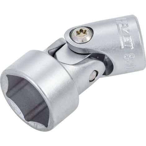 KING TONY Chiave A Bussola Flessibile, 15 Mm, Attacco 3/8", Testa Orientabile 200°, Finitura Cromata Lucida