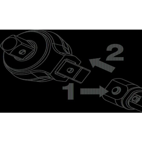 SATA ST42217SC Chiave A Doppio Anello 14x15 Mm, Gomito 40°, Acciaio Cromato, Per Spazi Stretti
