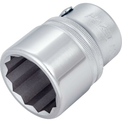 Inserto Per Chiave A Bussola Hazet 1000Az-1.7/16 - Attacco Quadro 20 Mm (3/4"), Doppio Esagono, Made In Germany