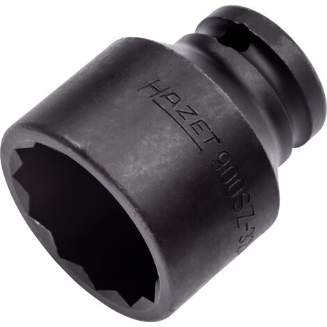 Hazet 1007S-1 Adattatore Per Avvitatori Ad Impulso, Nero, Attacco Quadro, Massiccio, 12.5 Mm 1/2 Di Pollice