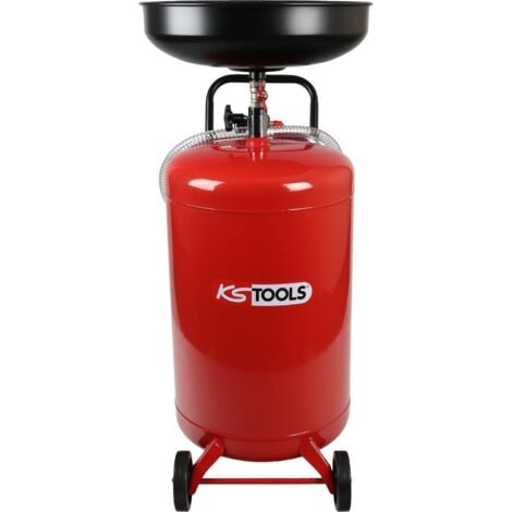 Recuperatore Olio Esausto KS Tools 160.0001 - 60 Litri - Mobile Con Ruote - Svuotamento Pneumatico