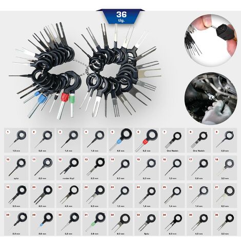 Serie utensili di sblocco, 36 pz