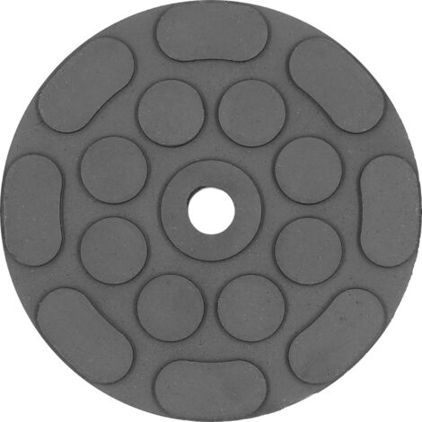 Piatto Gomma Per Sollevatori BGS 6472 - &Oslash; 120 Mm, ShA 80&deg;, 3 Fori Fissaggio, Compatibile Ravaglioli