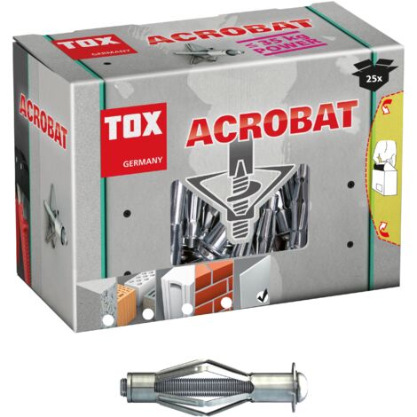 Tox Tappo Per Cavità In Metallo Acrobat M4x32 Mm Confezione Piccola 25 Pz Tassello 24460897 - Foto 3