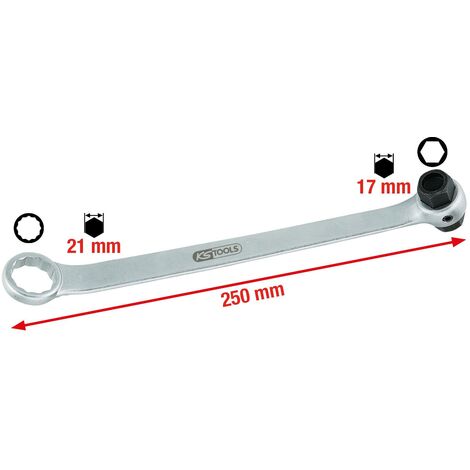 KS TOOLS Serie di chiavi per dadi dei rubinetti, 6 pz