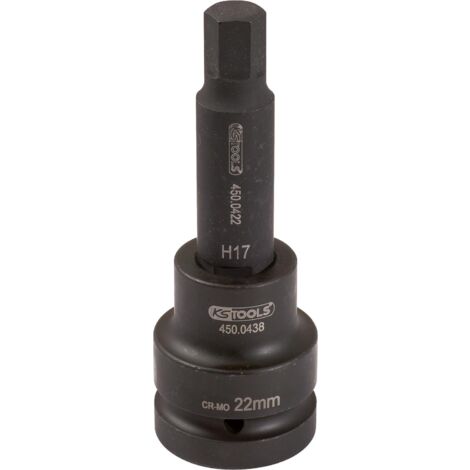 Avvitatore Impulsi KS Tools 515.1332 - Bussola Esagonale Corta Per Avvitatori, 32mm, 3/4" Bussole 1/2 - 4
