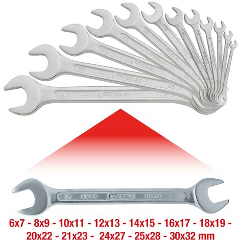 Set di chiavi a cricchetto DUO GEARplus® – KS Tools: forche inclinate di  15°