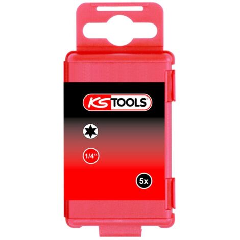 KS Tools 911.2624 Inserto TIN 1/4" PZ2, 25 Mm – Rivestimento Al Titanio, Per Avvitatore E Uso Manuale