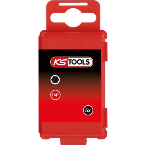 KS Tools 975.1010 – Inserto Esagonale Incassato Da 10 Mm, Lunghezza 75 Mm, Per Avvitatori Manuali Ed Elettrici