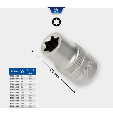 Gedore Krachtdop 3/8 Torx E12 - 6265620