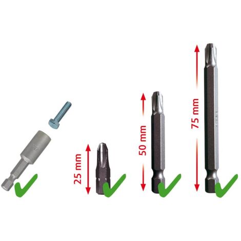 208-Pz Set Di Punte Per Cacciavite Master 1/4 Gambo Esagonale - Foto 2