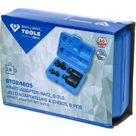 Set 6 Adattatori Per Bussole E Avvitatori - Convertitori Da 1/4 A 3/8, 3/8 A 1/2 E Altro - Foto 8