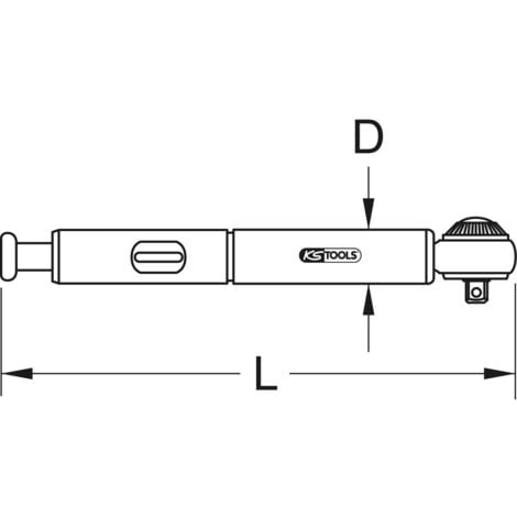 Chiave dinamometrica ERGOTORQUE®precision con testa a cricco