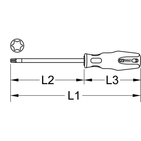 KS Tools Bit Torx T50 – 30 Mm, 5/16", Vernickelt, Für Hand- Und Elektroschrauber