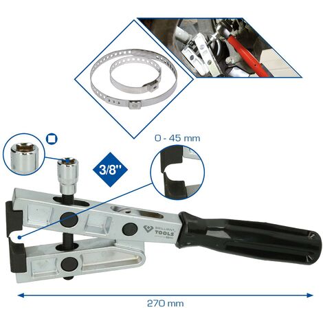 Brilliant Tools Pinza a morsetto per fascette con attacco per chiave  dinamometrica