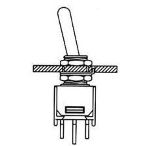 AERZETIX: Interruttore A Levetta DPDT ON-ON 10A/250V 2 Posizioni C10571 - Foto 3