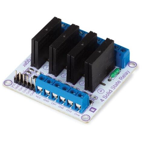 SSR 5V Arduino Modulo Relè A Stato Solido (SSR) 4 Canali G3MB-202P 5V - Con Fusibile, Per Arduino E Progetti Elettronici Sonoff 4ch Pro R3 - Foto 2