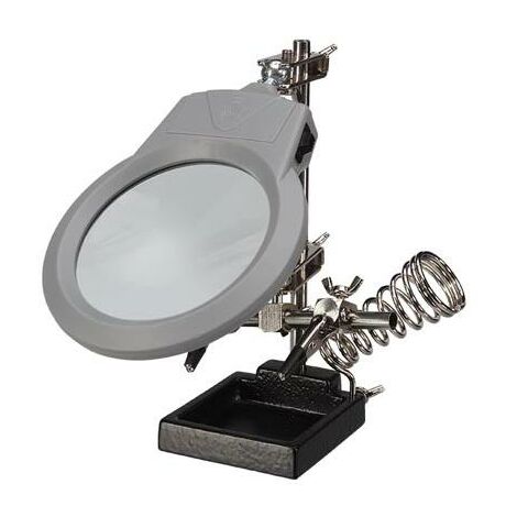 Velleman HELPING HAND WITH MAGNIFIER, LED LIGHT AND SOLDERING STAND