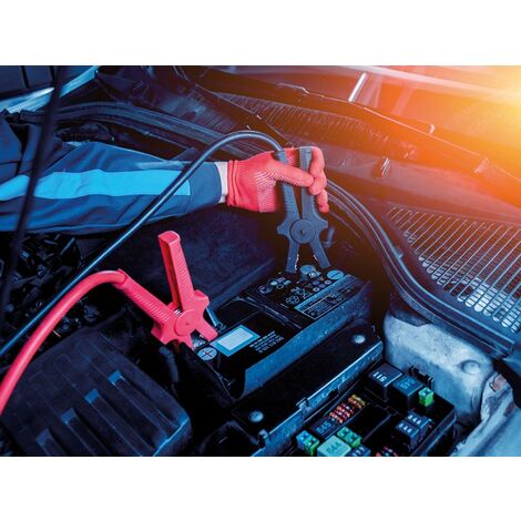 Cavo Di Avviamento Perel ABC25AN | 3,5 Metri - 25mm² | Pinze Isolate | Per Auto Benzina E Diesel | TÜV/GS - 2