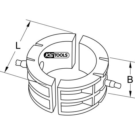 KS TOOLS Serie di ganasce di riduzione,2 pzp.CK160,Ø135mm