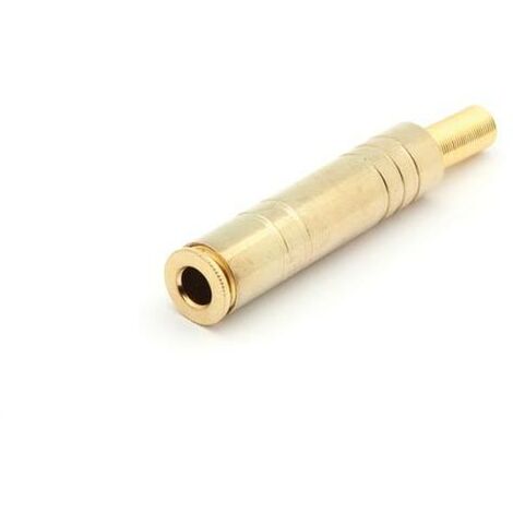 Jack Stereo 3 Pin Connettori Jack Audio 6.35 Mm Sourcing Map - 4 Pezzi, Presa Stereo TRS Per Pannello Presa Trs 6.35 Mm - 6