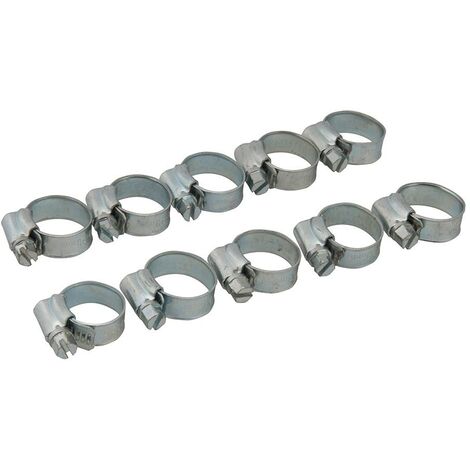 10 Pezzi Fascette Per Tubi 16-25mm In Acciaio Inox 304 - Fascette Regolabili A Serramento Rapido Per Raccordi - Foto 7