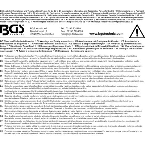 BGS technic | Sistemi di sabbiatura | purchase online