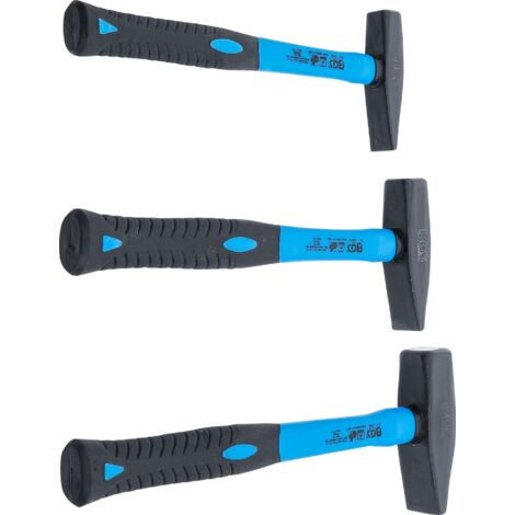 Set Martelli Da Fabbro 3 Pezzi - 300, 500, 800 Gr, Con Manico In Hickory - Foto 10